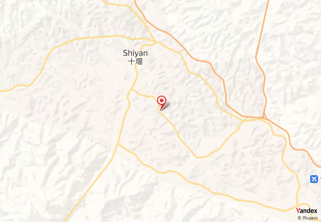 Qibla Map for Shiyan