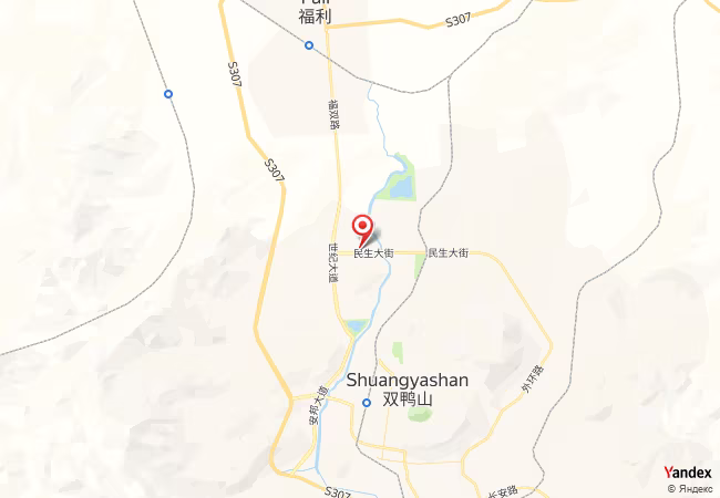 Qibla Map for Shuangyashan