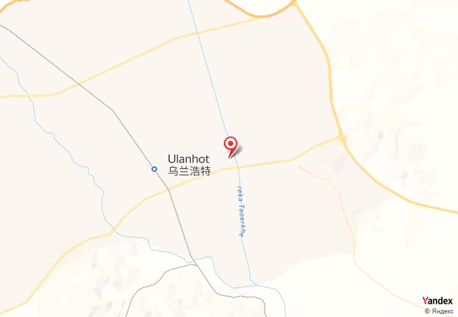 Qibla Map for Ulanhot