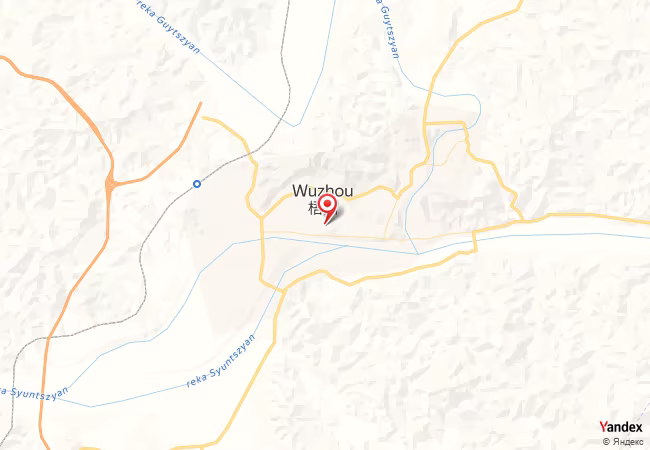 Qibla Map for Wuzhou