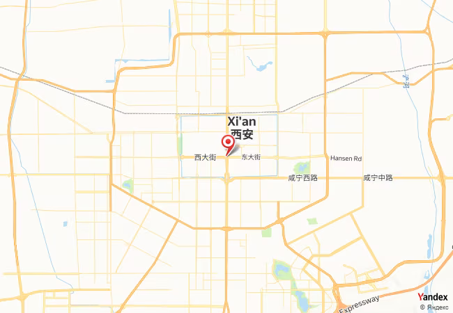 Qibla Map for Xi'an