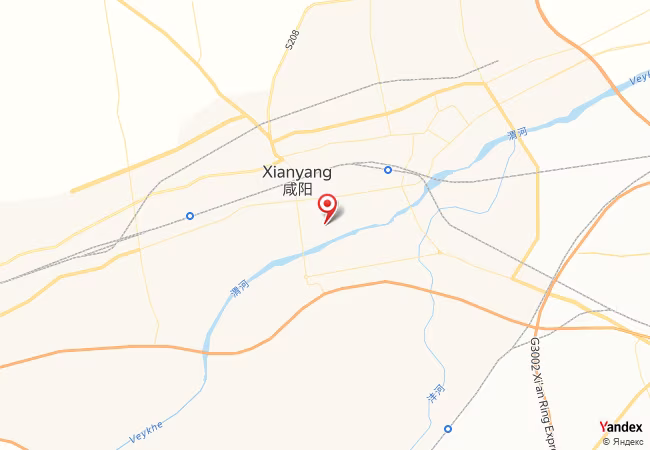 Qibla Map for Xianyang
