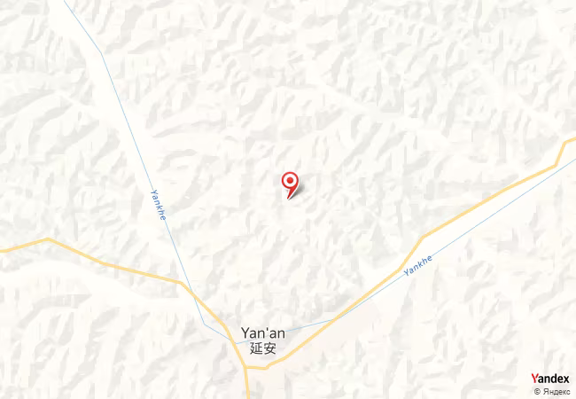 Qibla Map for Yan'an