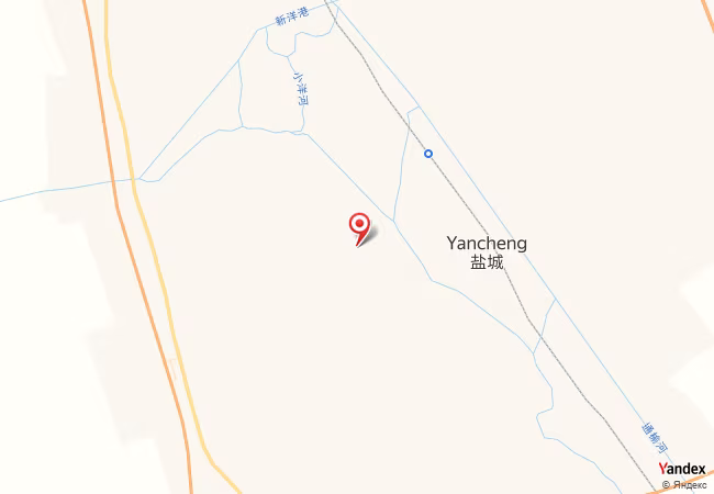 Qibla Map for Yancheng