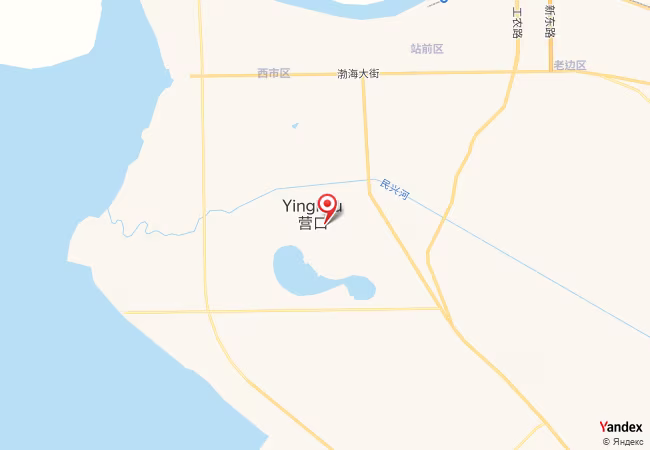 Qibla Map for Yingkou