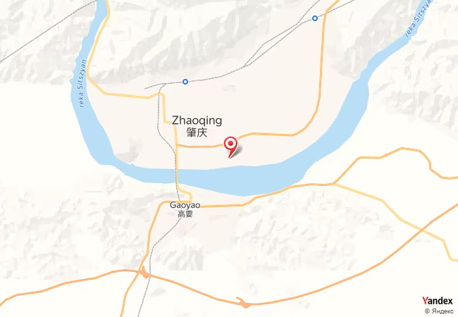 Qibla Map for Zhaoqing