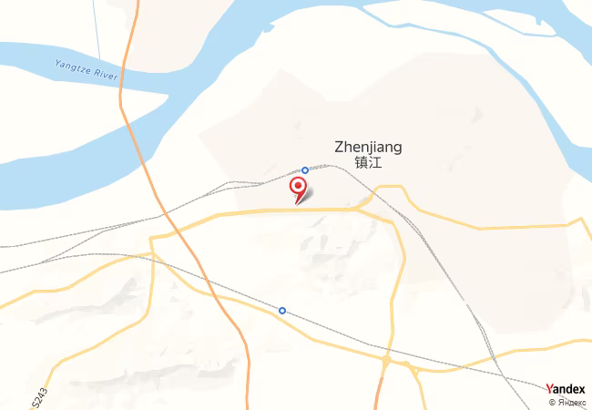 Qibla Map for Zhenjiang