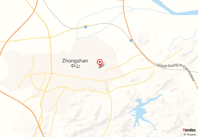 Qibla Map for Zhongshan