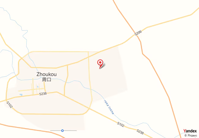 Qibla Map for Zhoukou