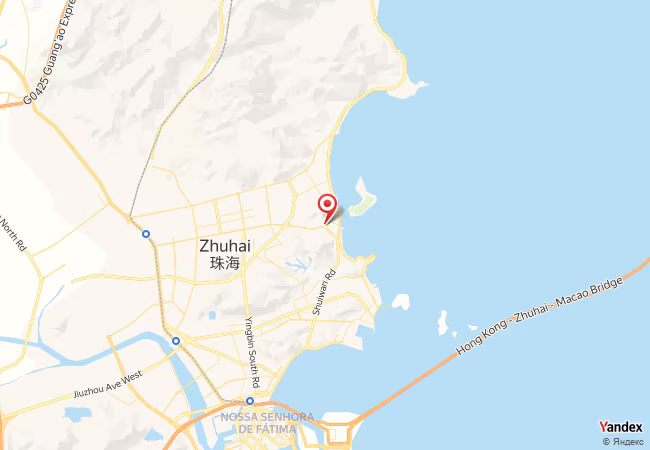 Qibla Map for Zhuhai
