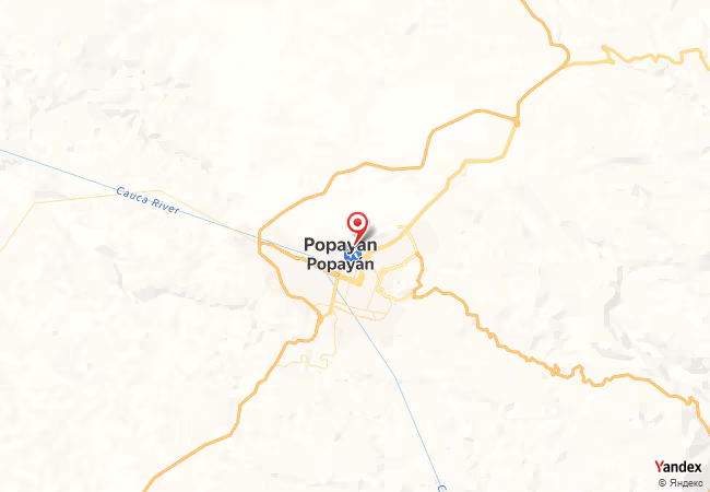 Qibla Map for Popayan