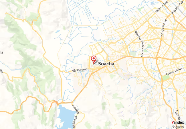 Qibla Map for Soacha