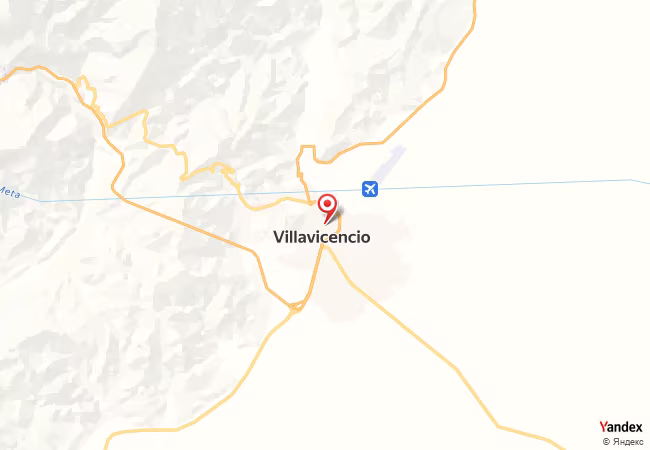 Qibla Map for Villavicencio