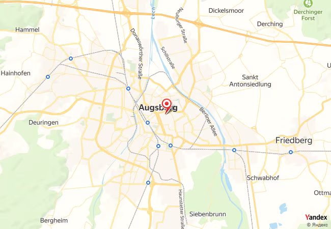 Qibla Map for Augsburg