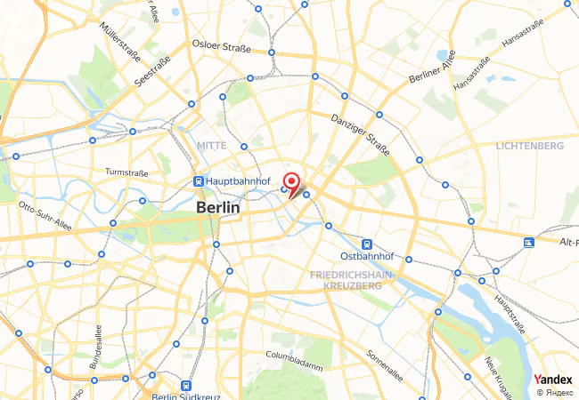 Qibla Map for Berlin