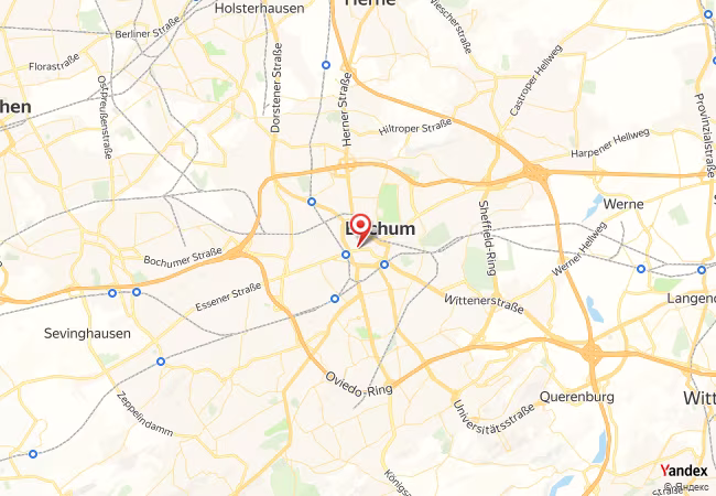 Qibla Map for Bochum