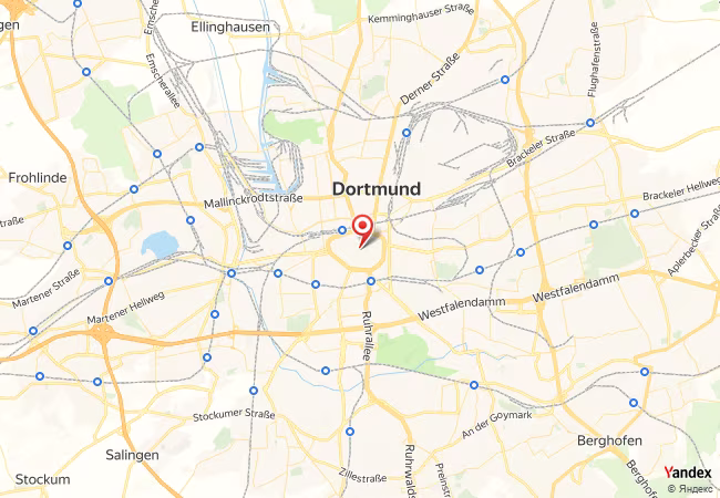 Qibla Map for Dortmund