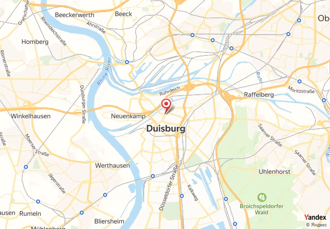 Qibla Map for Duisburg