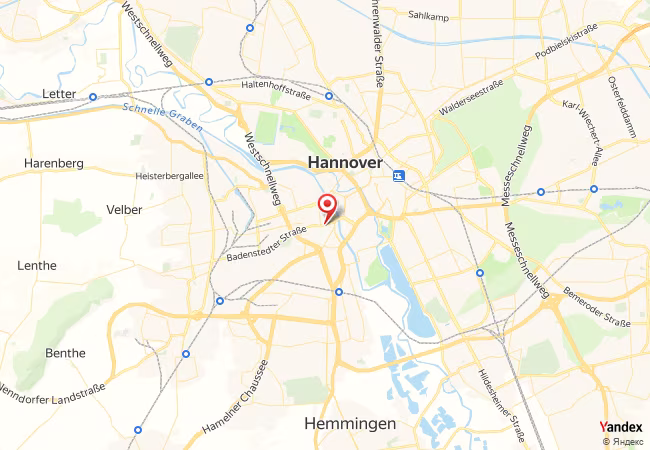 Qibla Map for Hannover