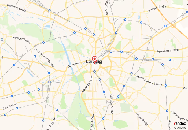 Qibla Map for Leipzig