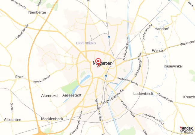 Qibla Map for Munster