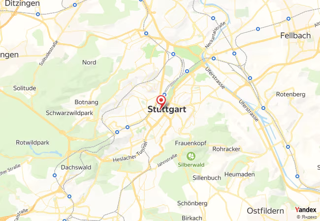 Qibla Map for Stuttgart