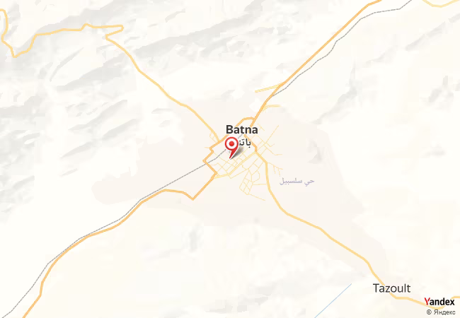 Qibla Map for Batna