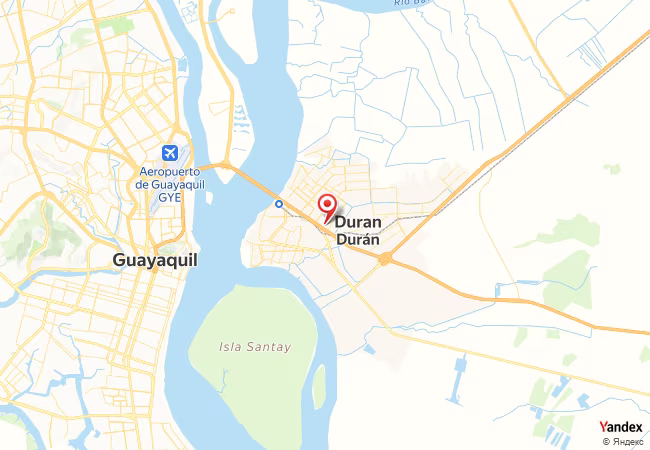 Qibla Map for Eloy Alfaro