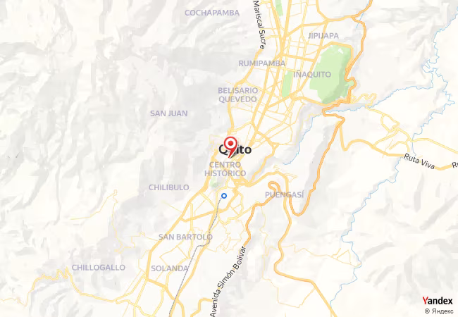 Qibla Map for Quito