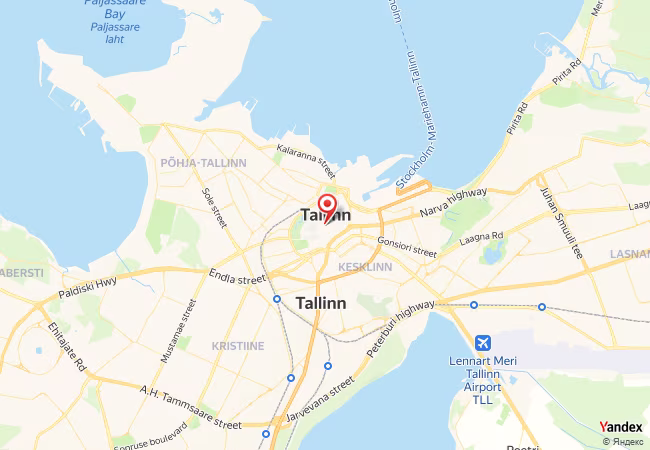 Qibla Map for Tallinn
