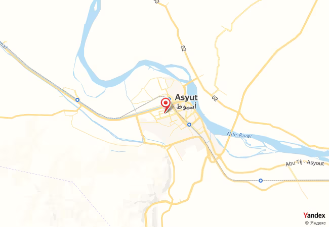 Qibla Map for Asyut