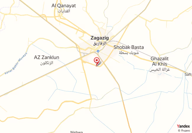 Qibla Map for Az Zaqaziq