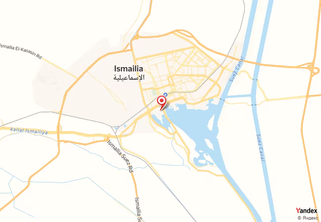 Qibla Map for Ismailia