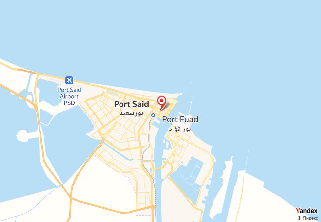 Qibla Map for Port Said