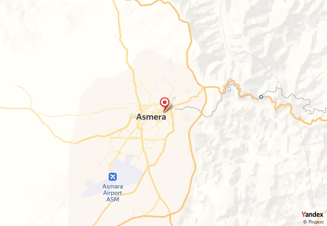 Qibla Map for Asmara