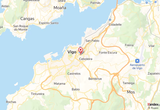 Qibla Map for Vigo