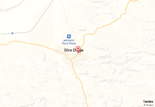 خريطة القبلة لمدينة ديرة داوا