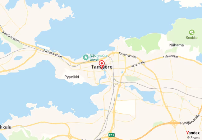 Qibla Map for Tampere