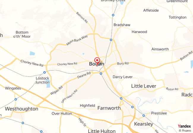 Qibla Map for Bolton