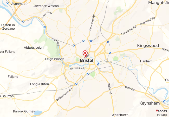 Qibla Map for Bristol