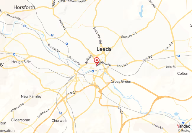 Qibla Map for Leeds