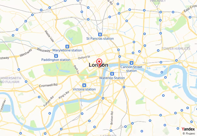 Qibla Map for London