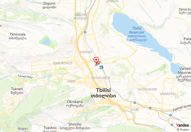 Qibla Map for Tbilisi