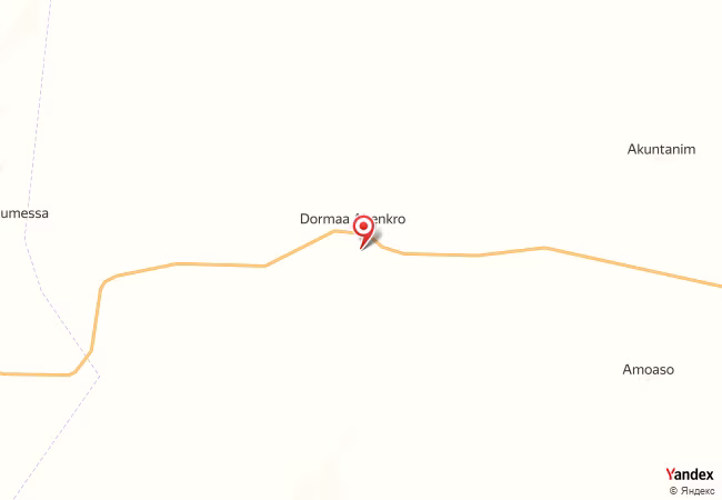 Qibla Map for Domaa-Ahenkro