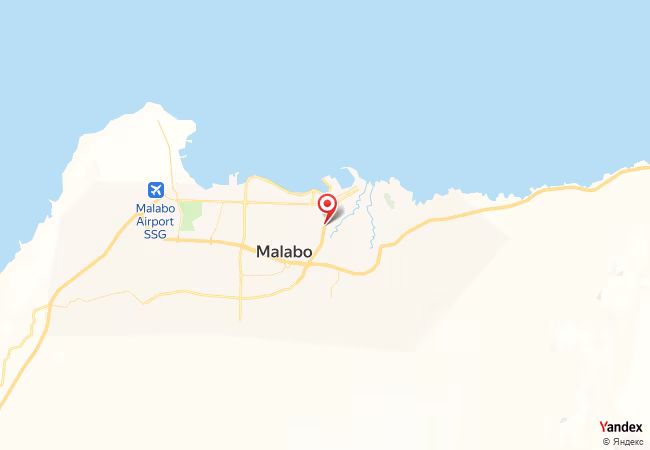 Qibla Map for Malabo