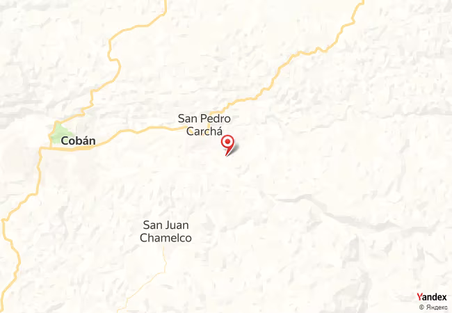 Qibla Map for San Pedro Carcha