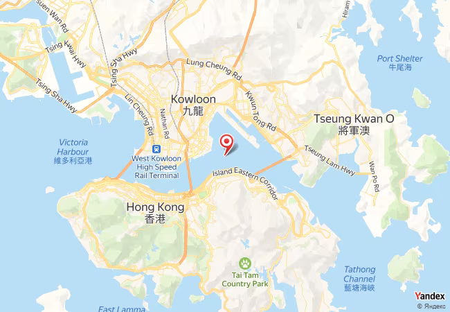 Qibla Map for Hong Kong