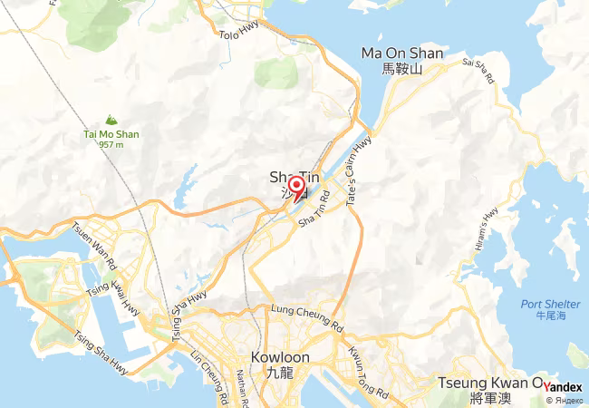 Qibla Map for Sha Tin