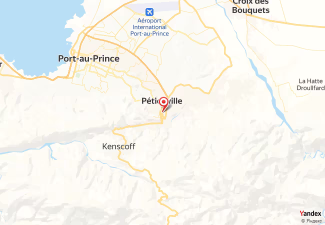 Qibla Map for Petion-Ville