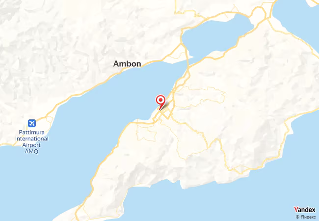 Qibla Map for Ambon